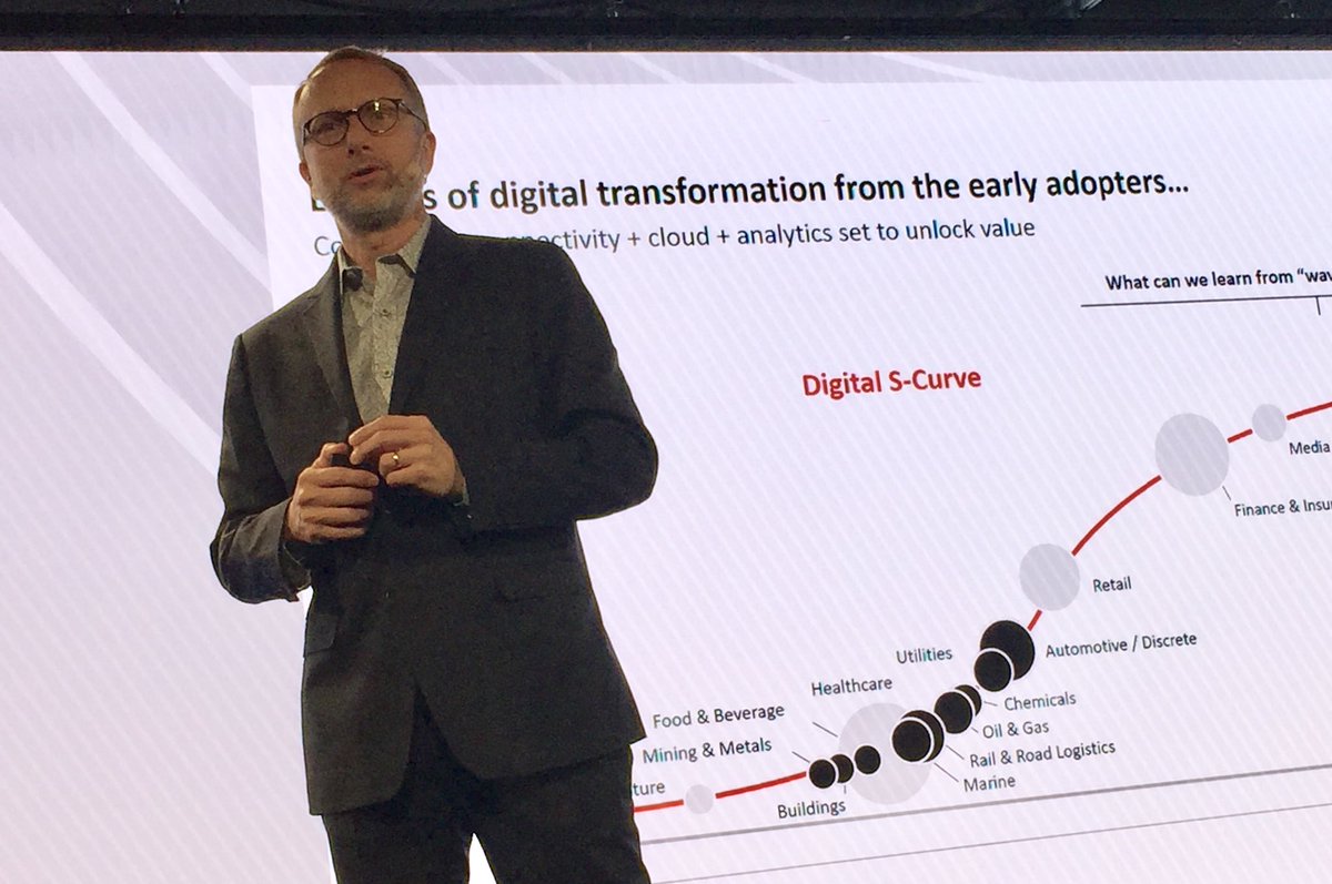 ABBSverige's tweet photo. ”Det är möjligt att öka produktiviteten med mer än 20% med effektiv automatisering.” Chief Digital Officer @gjouret om hur #ABB_Ability möjliggör hela kapaciteten i big data, smarta sensorer och annan ny teknik #AutomationScandinavia #digitalisering https://t.co/uFq0JUkrKB