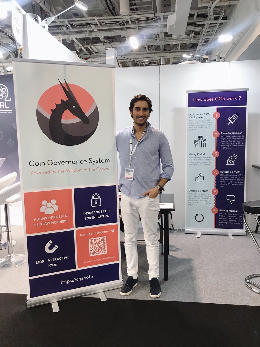 CGS_vote's tweet photo. We are ready for you! 💥 come meet us at stand 103 at @Blockchain_Expo 📍🇬🇧
#blockchain
#BlockchainExpo2018 
#ethereum 
#cgsneeded https://t.co/x5fdbsClzO