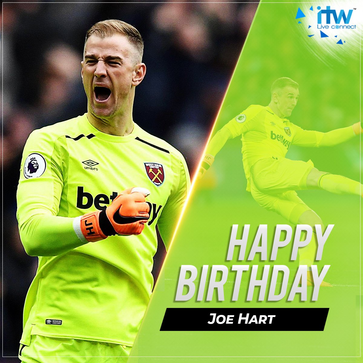 Wishing Joe Hart a very Happy Birthday! The and shot-stopper turns 31 today. 