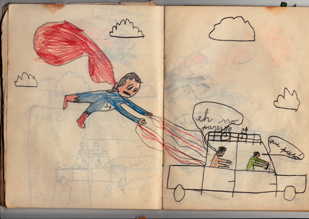 interiordia's tweet photo. Mi fanfiction de Superman (1969 ó 1970). Aún no descubría a Batman. https://t.co/4VgfW1bLo4