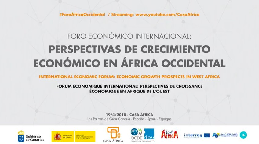 🌍Hoy se celebra Foro Económico Internacional sobre la Integración de #ÁfricaOccidental en <a href="/Casaafrica/">Casa África</a>. 
📺Síguelo en #streaming ow.ly/68jQ30jvC0x
ℹ️ Programa e info: ow.ly/mXli30jzbUd