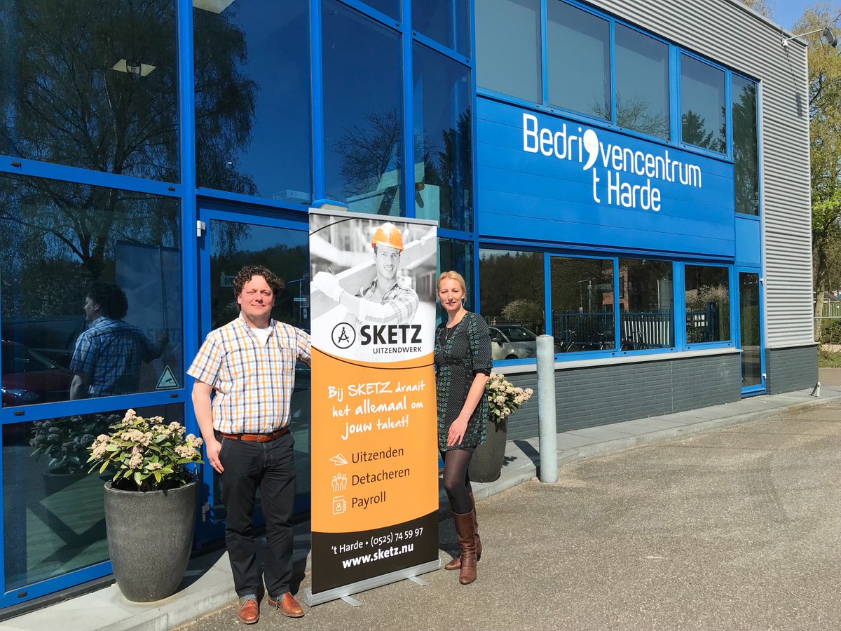 We verwelkomen weer een nieuwe huurder: Sketz. Zij hebben in 't Harde hun tweede filiaal geopend. Heel veel succes toegewenst.