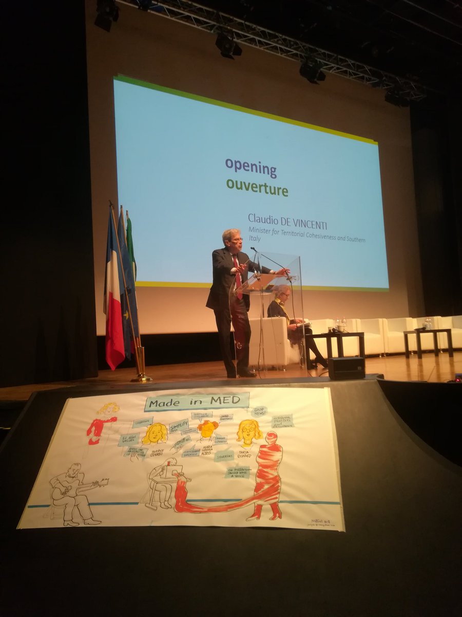 CAMP_sUmp's tweet photo. Now Minister #ClaudioDeVincenti at #madeinmed https://t.co/5jzcAQyN2f