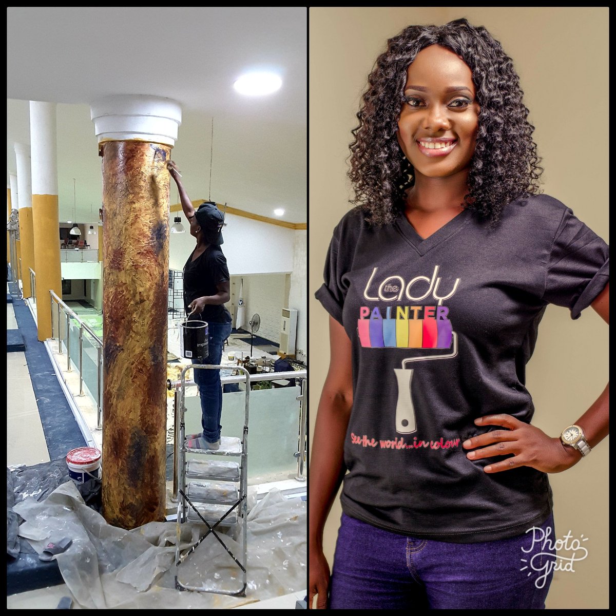 LadyPainterNG's tweet photo. I am Nigerian. I paint homes and offices for a living.
@MBuhari I am not lazy, we are not lazy!

#LazyNigerianYouths https://t.co/OE9Qulzrtn