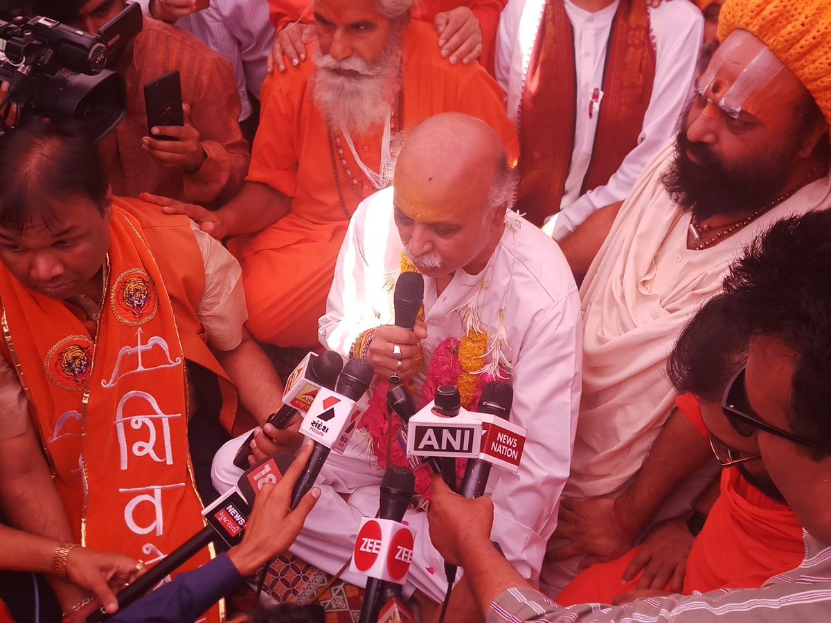 Pravin Togadia ends his ‘fast unto death’ programme on third day at around noon