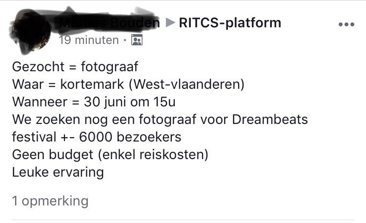 TimDemel's tweet image. Een festival van 6K bezoekers, maar toch geen budget voor een fotograaf. #schaamteloos #gemoetmaardurven #triestig #freebies #rant #dreambeats #boycot #festival