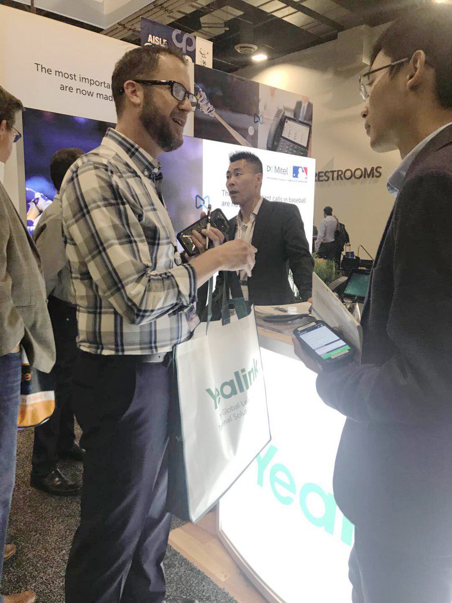 YealinkNews's tweet photo. We are at the #ChannelPartnerExpo 2018! π Nice to meet you all in #LasVegas and hope you find it enjoyable and impressive with our full portfolio of UC endpoints. We will be here until 20 April at booth #2035, come and get our thank-you gift! https://t.co/NIoxz0aJit
