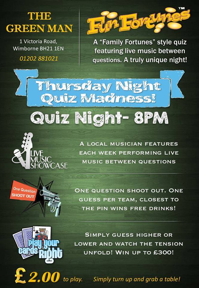 greenmanwim's tweet photo. Supposed to be #WarmestDayOfTheYear, so enjoy a cold one, then test your brains with our #quiznight tonight from 8pm!  Live music to entertain between questions, it's sure to be #ThursdayMotivation #pubquiz #wimborne #livemusic https://t.co/CAxGUgfxRM