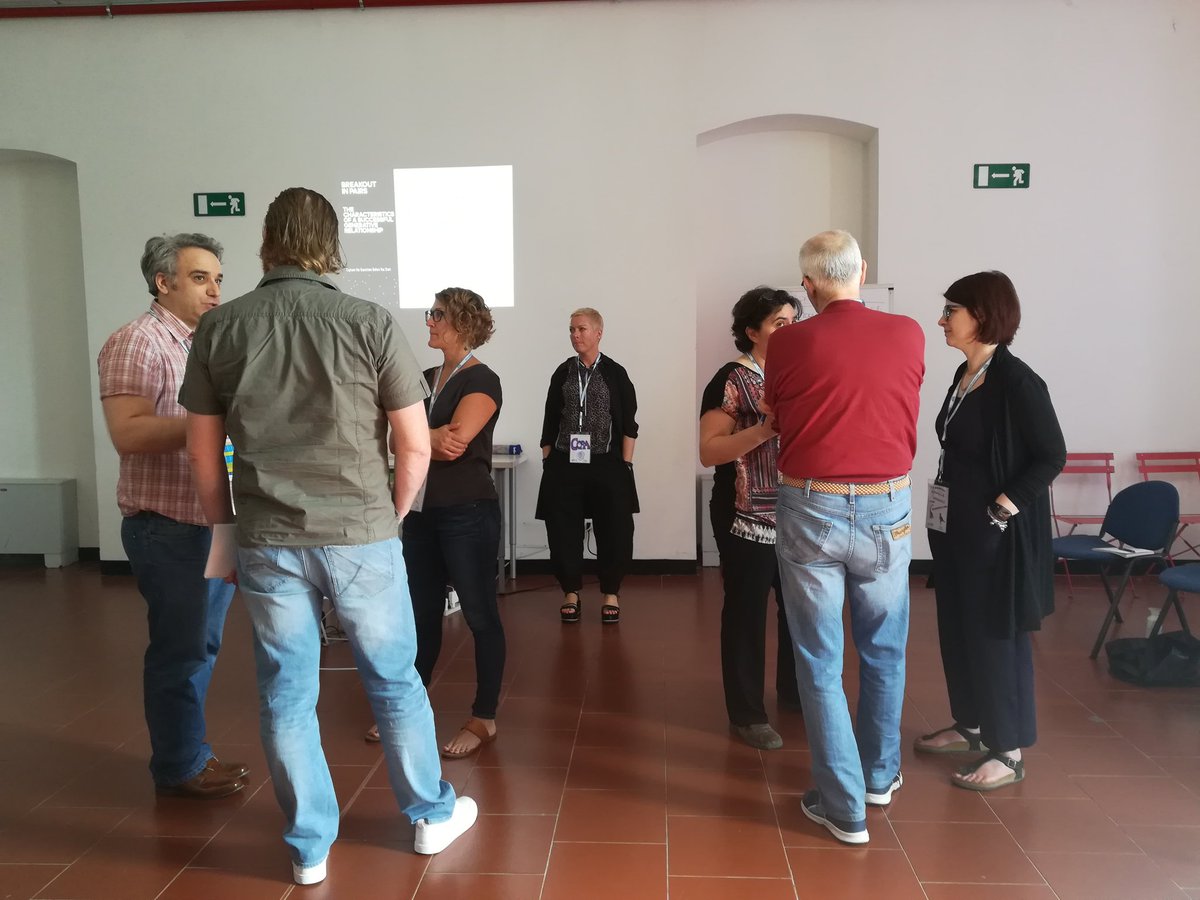 WeStormz's tweet photo. Great workshop about "Collective Intelligence, Synergy &amp; Generative Collaboration"!

With @psbuttoni &amp; Cora Robinson at #creaconference2018 😎 https://t.co/Q0RN5wGrYe