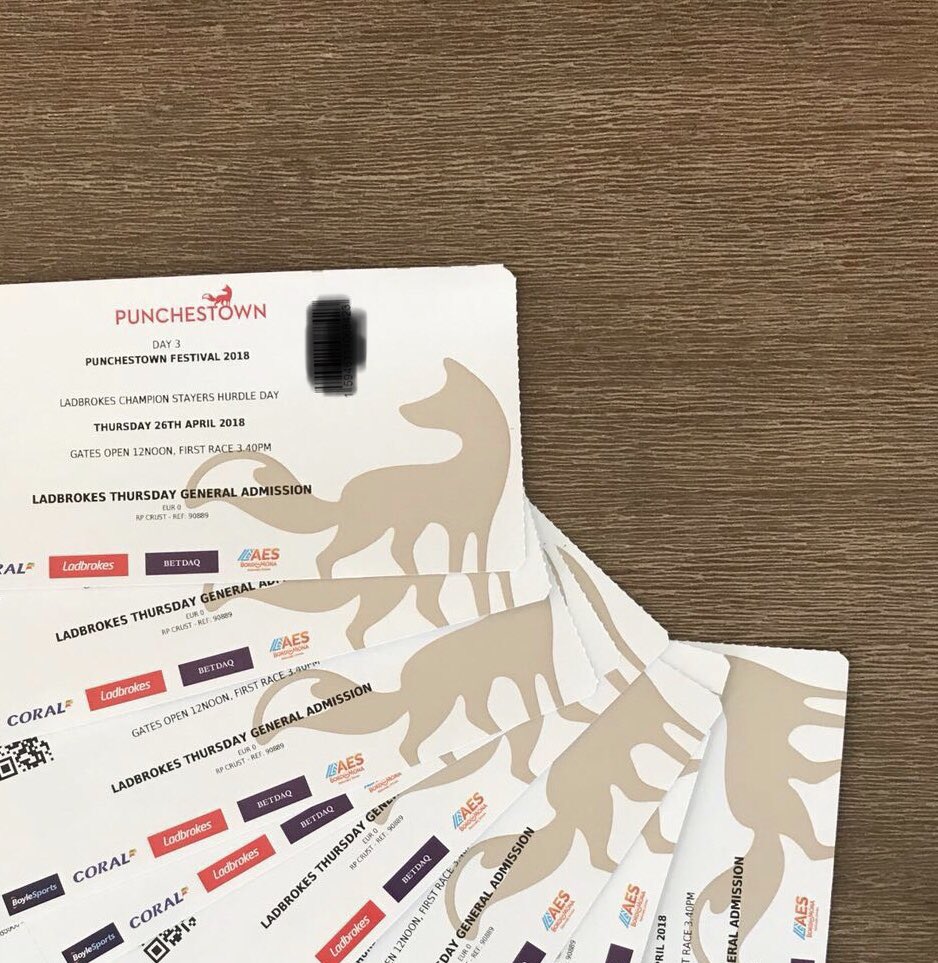 DublinRacingClu's tweet photo. Heading to @punchestownrace next week? We have a pair of tickets to give away for Thursday April 26th courtesy of sponsors @Ladbrokes !!                           To enter, simply RT and follow @DublinRacingClu on twitter for your chance to win! #Punchestown #WhereChampionsGo https://t.co/noQEV6F8U7