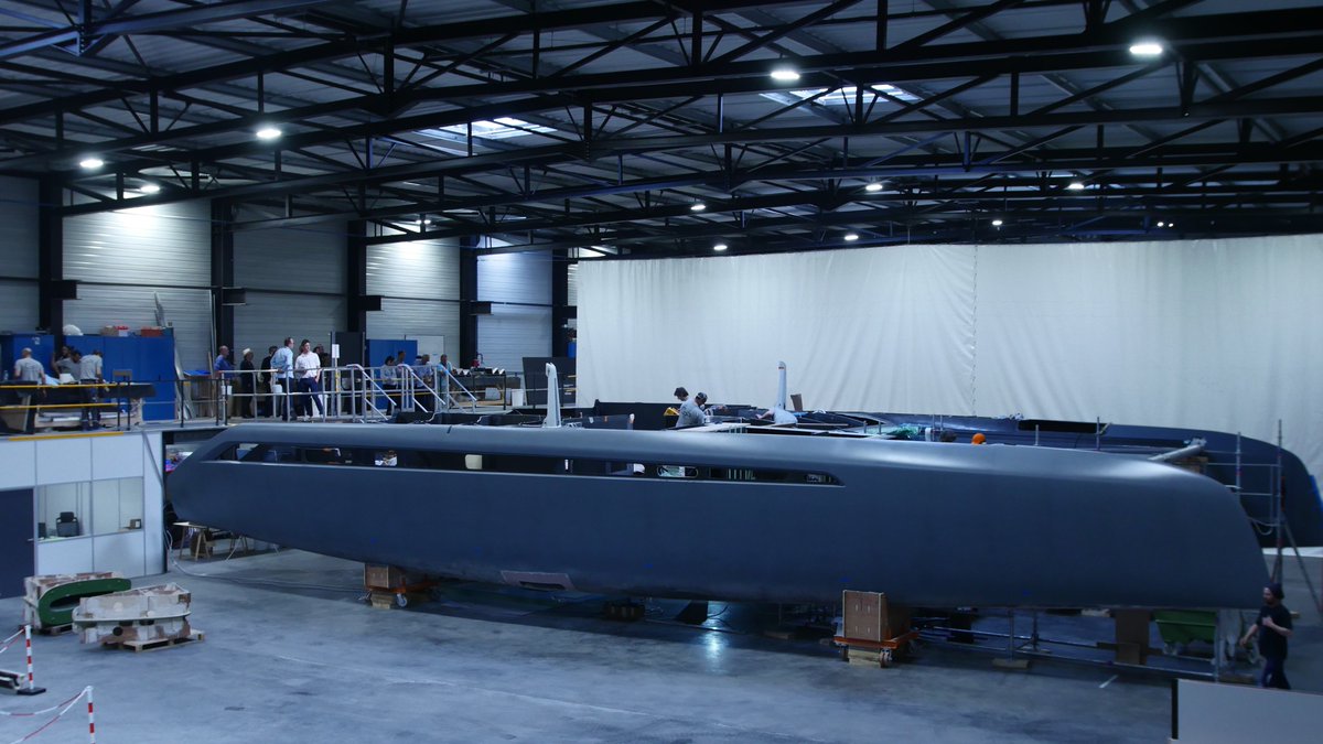 Gunboat_News's tweet image. Excited to host so many industry partners, clients, and guests at our factory in @lagrandemotte , France during the Int'l Multihull Boat Show! Find us at the boat show at Pontoon P. #gunboat #gunboat68 #performancecatamarans @loickpeyron @VPLPYachtDesign