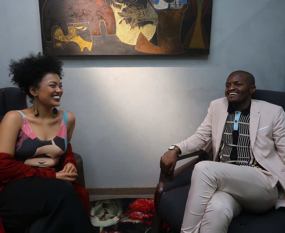 I met two of my fashion heroes yesterday: <a href="/Jackie_Burger_/">Salon 58</a> and <a href="/LadumaNgxokolo/">Laduma Ngxokolo</a> from @MaXhosaByL. Beautiful conversations were had and insight shared. A common thread? They both push the message #BeYou 

<a href="/FASHIONTechAfri/">FASHIONTech Africa</a>