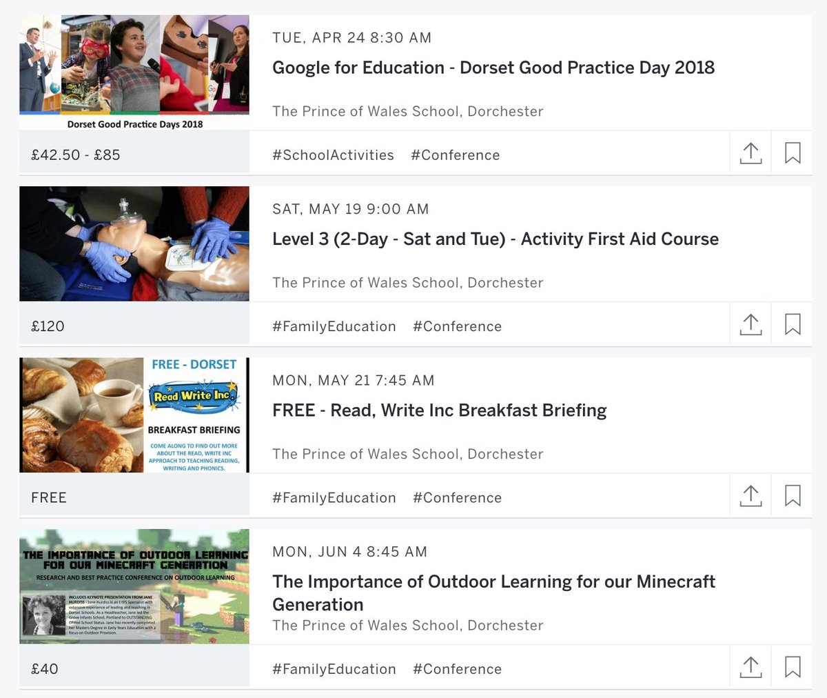 Nelkcarps's tweet image. The full programme for The Prince of Wales School Training Centre can now be found and booked in one place at - POW-TC.eventbrite.com. #LocalCPD #InspiredToLearn