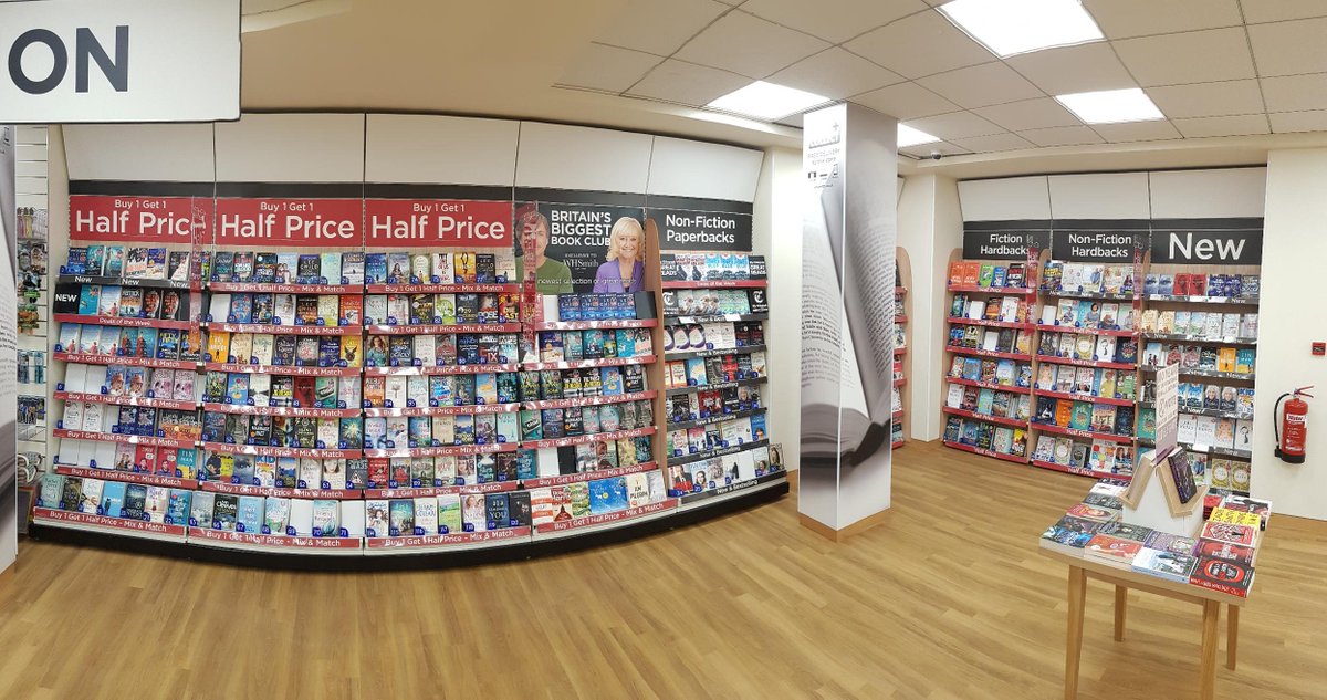 salisburybid's tweet photo. WHSmith in #Salisbury has had a bit of a refurb. They're one of the first stores to roll out the open plan concept, which has already had plenty of positive feedback 👍🏼📖 https://t.co/t3Fh4AR6oj
