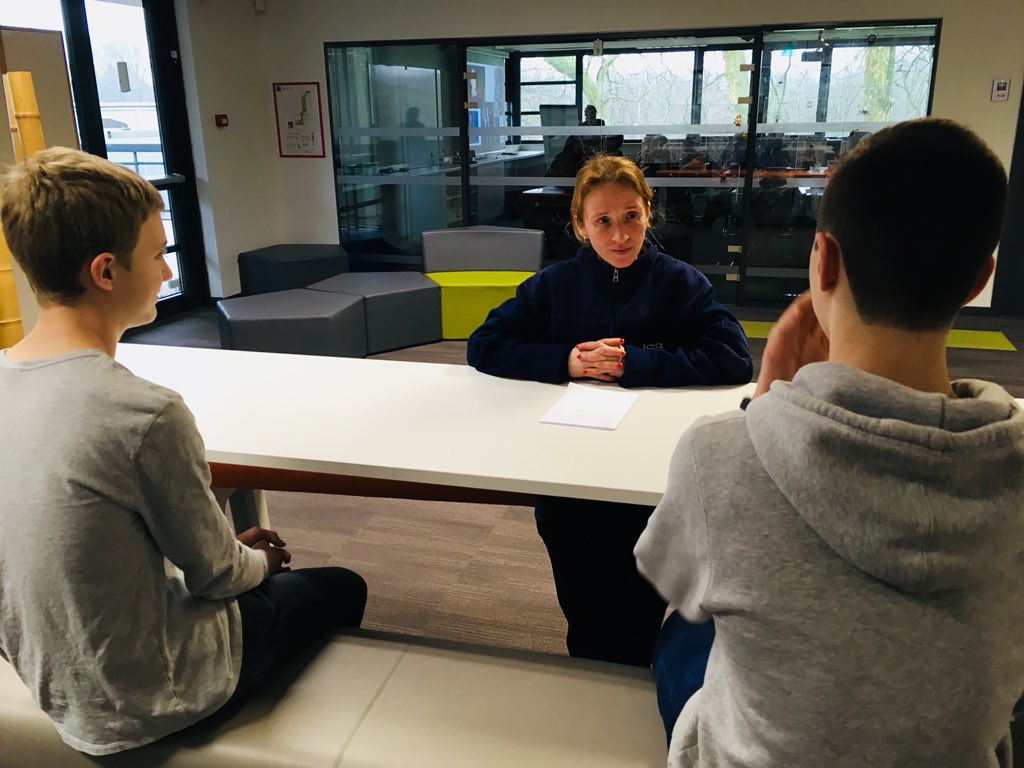 Vanderveken19's tweet photo. Spanish 2 students meeting Monica Ruiz, ISB worker from Spain #realinteractions #mslearns #ISB #languagepractice https://t.co/85h1g9UnVr