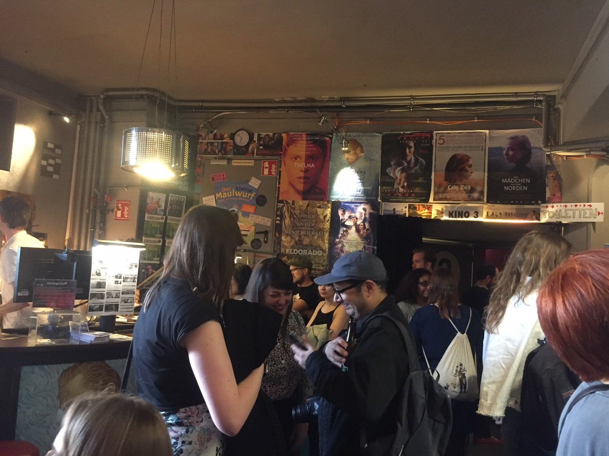 irlembberlin's tweet photo. Looking back to a great evening with inspiring Irish short films in Kino Moviemento yesterday. A big thank you @DublinDocFest, @IFI_Dub and @kinomoviemento for their support and making the event possible. 🇮🇪📽️#IrishFilm #Cinema #IrelandGermany https://t.co/R2RVHZJaVN