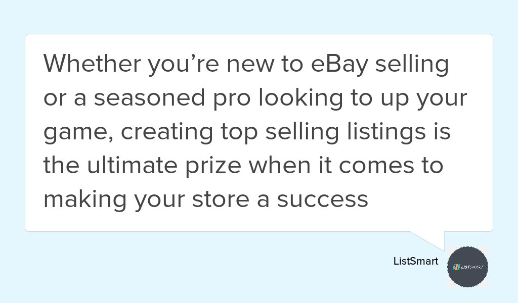 "Top selling listings appear higher in user searches and are more likely to appear elsewhere on the web,..." goo.gl/HnM5mm #Ebay #Top #Google