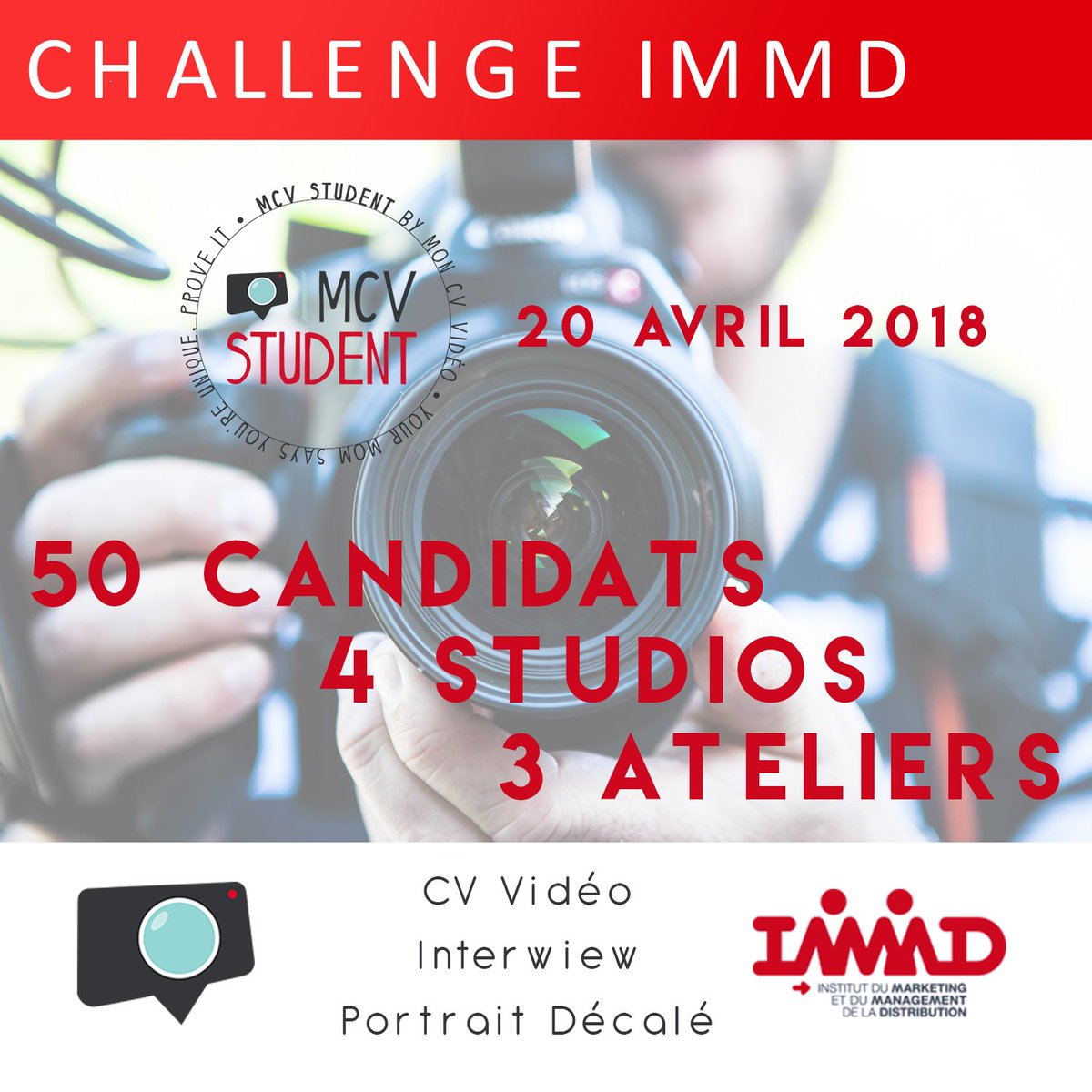 MCVStudent's tweet photo. 🎓Nous seront à l' @univ_lille IMMD ce Vendredi 20 Avril à partir de 9h00 👀 Les étudiants viennent chopper les bons bails afin d'optimiser leur candidature 🎯 https://t.co/CRNORHboCz