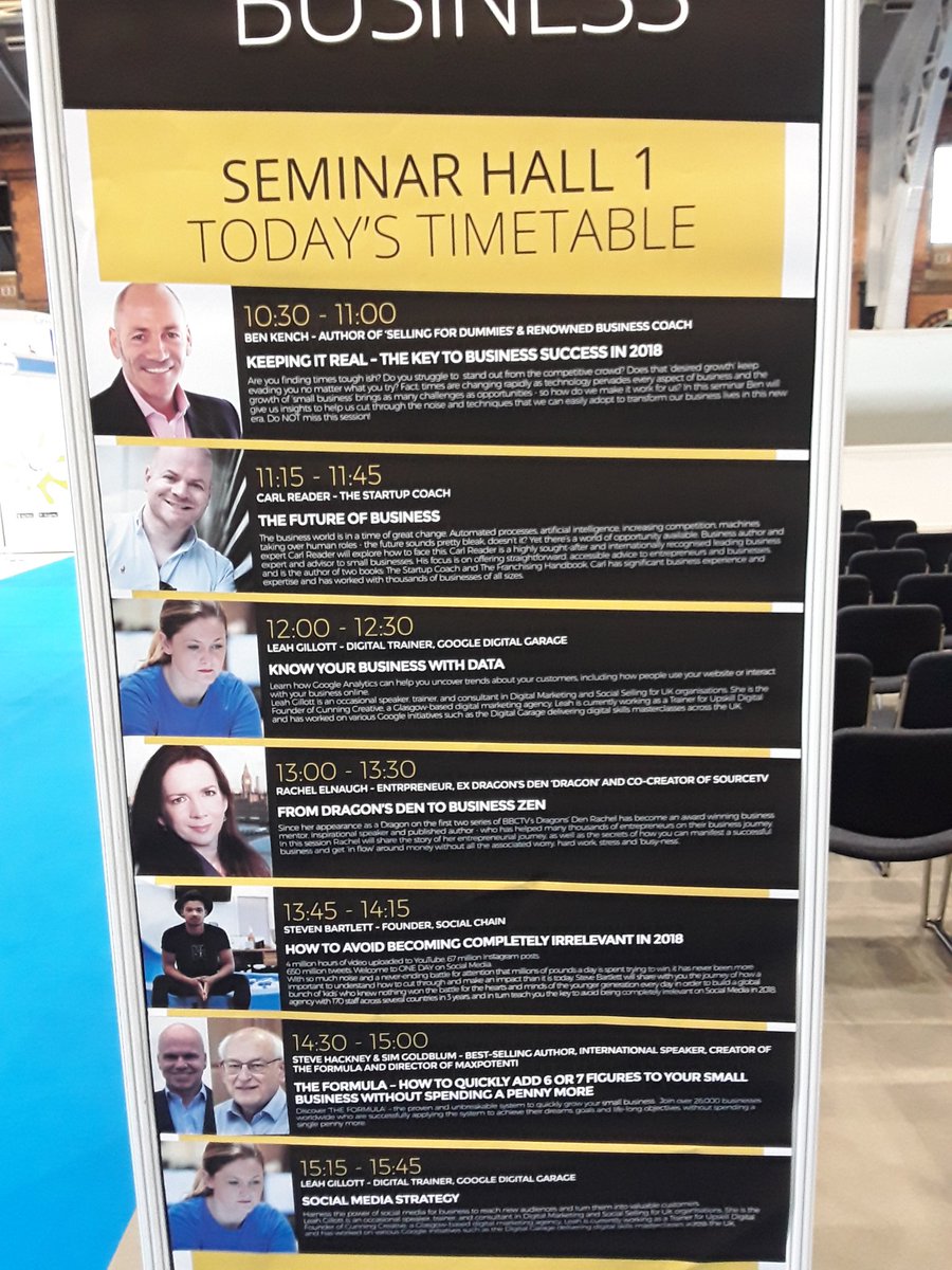 NorthernBizExpo's tweet photo. Big day here at #NBE18 in the seminar halls! Register in advance for your ticket on the website and head to @mcr_central for some inspiration! https://t.co/vbj9gZqds6