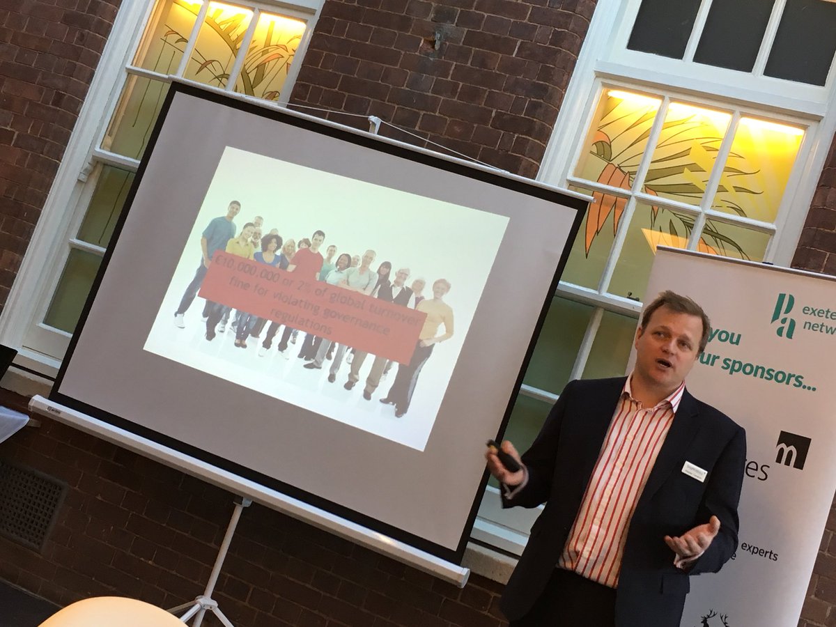 NettlExeter's tweet image. Excellent #gdpr presentation by @SampsonHall with @ExeterPANetwork today at fab @HDV_Exeter Great to see @IndieRecruitA @GrowExeter @articulacyuk #exeter @Devon_Hour @Exeter_Hour
