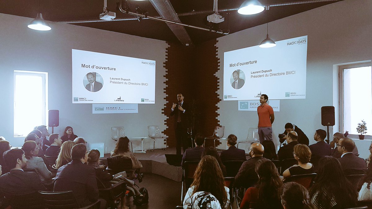 BMCI_BNPP's tweet photo. @DupuchL Président du Directoire @BMCI_BNPP nous parle de l’innovation au Maroc et les ambitions des #HackDaysBMCI « Osons Innovons » en compagnie de M.Alaoui fondateur de @LaFactory_co https://t.co/Sd0T073ej4