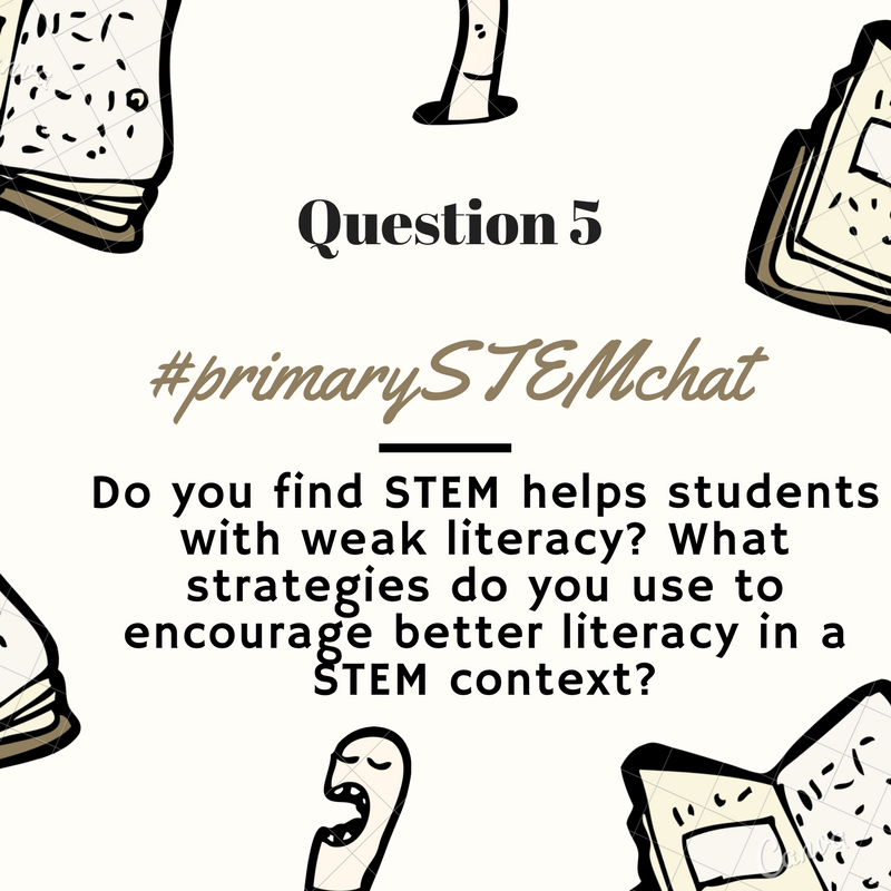 STEMandMayhem's tweet photo. Final Question: (Where did that time go!?)
Q5: What are the success stories of this approach? What impact did it have in your classroom? Let us know! #PrimarySTEMChat https://t.co/MOjjlI2JSc