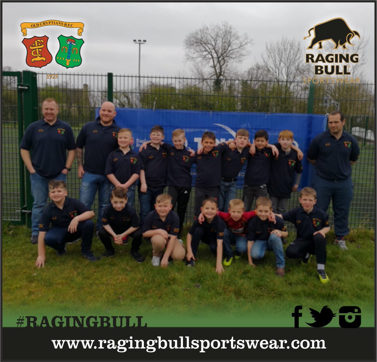 RagingBullSport's tweet photo. @OldCryptiansRFC under 9s looking smart in their @RagingBullSport tour polos!
Are you looking for any Tour Kit?
We can help you with that, get in touch:
https://t.co/5G8mgCMxue
#ragingbull #oldcryptians #tourpolo #rugby #Sportswear https://t.co/PjLwrzoDrM