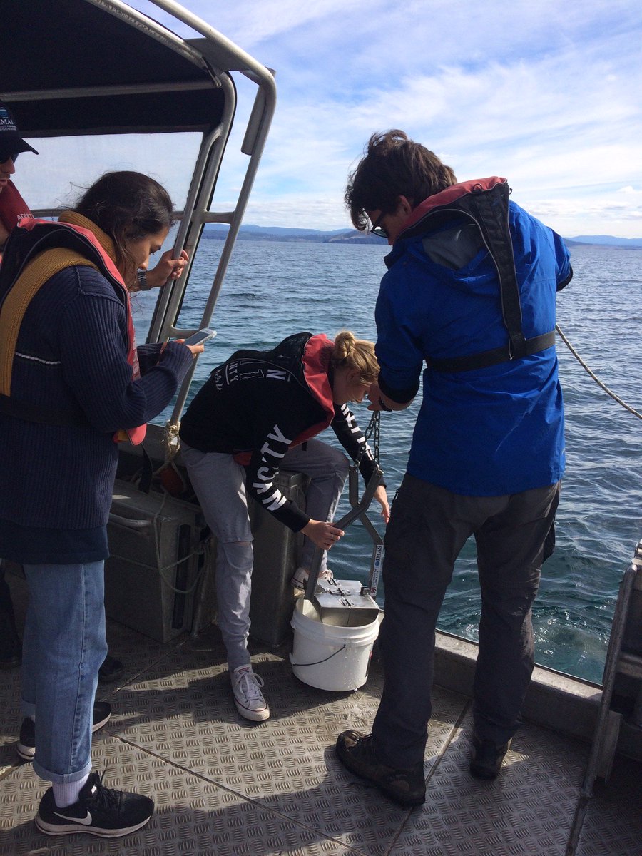 simreev's tweet photo. Great 2nd day on Maria Is for #xas101 with some Zooplankton, sediment infauna sampling and snorkeling. @ScottDLing @AbigailJRSmith @IMASUTAS #Marineteens #doitforthedata https://t.co/TYLtCgOFK4
