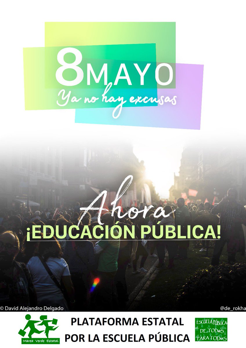 El #8deMayo nos vemos en las calles. Os esperamos!!!!