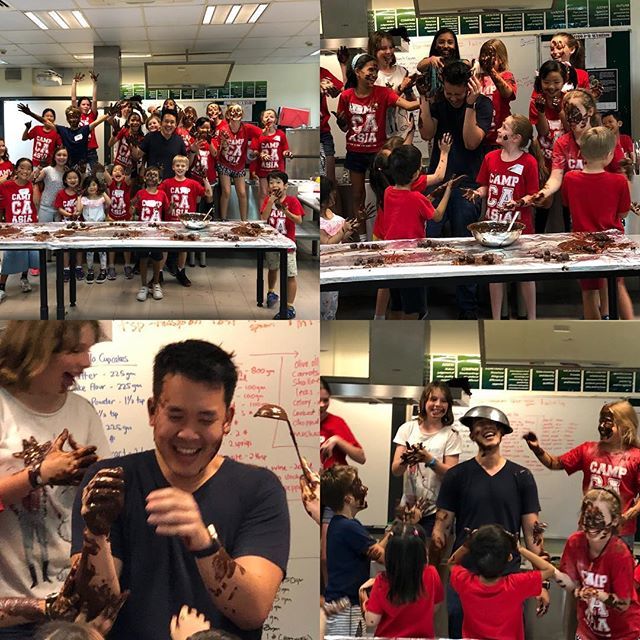 tim_ong's tweet photo. Just what I needed. A chocolate facial. Love how these kids are bold enough to do something wild! Chocolate will never be the same again! The best part of #superchefsg #chocolate #foodfight  #campasia #chocolateface #chocolatefacial https://t.co/GxzgAs0bkP https://t.co/pQDi3I5FVe