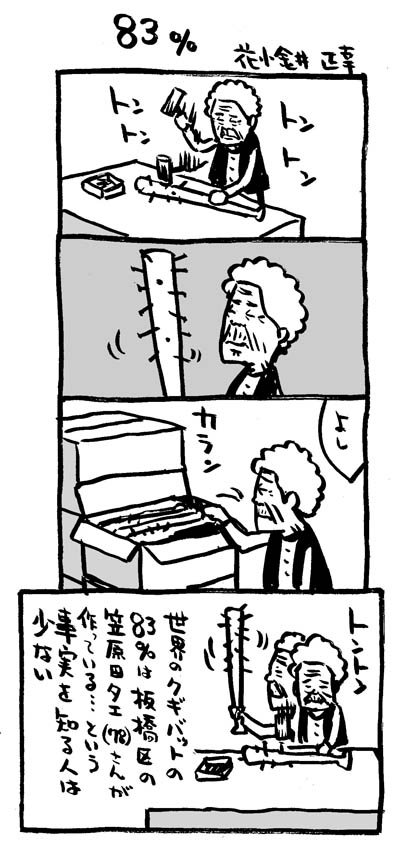 くぎバット。
〜適合とか知らんけど。

#あなたに適合した武器
#4コマ漫画 #急に4コマ 