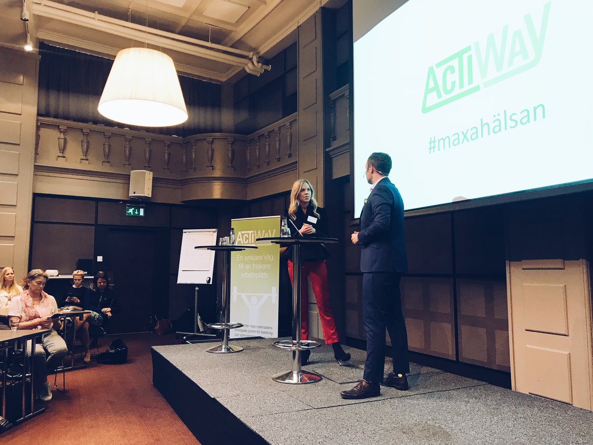 ActiWay's tweet photo. "Som ledare behöver du vara ett gott exempel själv för att lyckas inspirera dina medarbetare till en hälsosam vardag.” Caroline Lidman, VD för PR-byrån Number10 och författare till "Fit &amp; Framgångsrik”, delar med sig av sina bästa tips för att boosta ett företag genom hälsa. https://t.co/x9NRVNn693