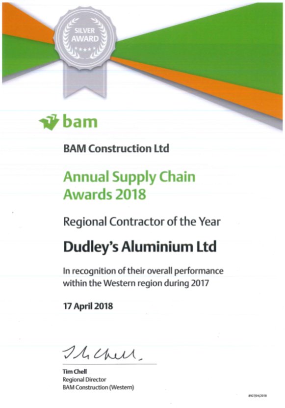 Really pleased to have won a Silver Award for “Regional Contractor of the Year” at the @BAMConstructUK Annual Supply Chain Awards 2018,  given in recognition for overall performance within the Western region during 2017! #Awards #Recognition #Construction
