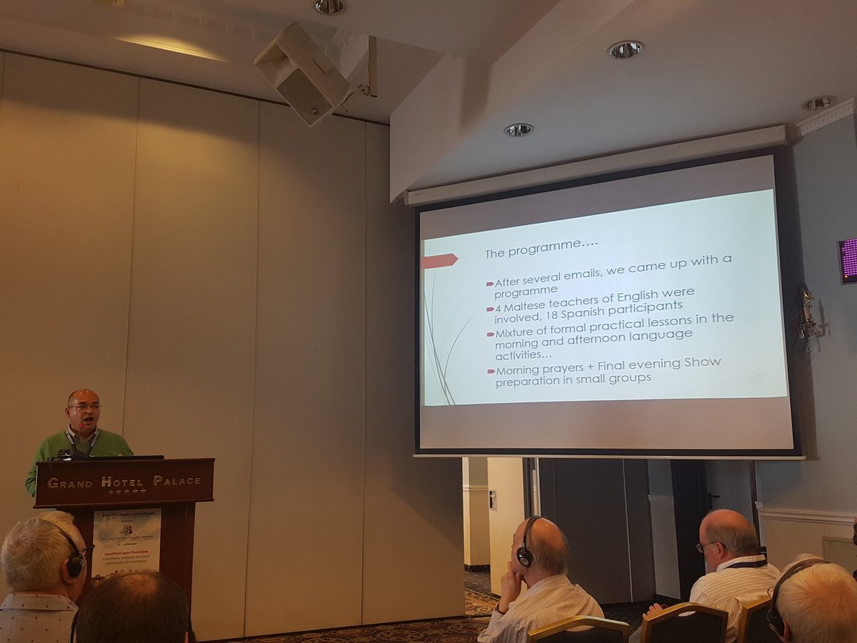 jmamerino's tweet photo. Profesores de @lasallearlep en Malta para mejorar su inglés en buenas prácticas by Malta delegation en XXIII Congreso #assedil2018 en #Tesalonica #SomosLaSalle #TuAlegriaLaMia #MiraMásAllá @assedil @LaSalleSectorVa https://t.co/NOwo6ndRke