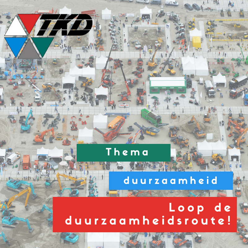 De TKD staat komende editie geheel in teken van #duurzaamheid. Gedurende de TKD is er een speciale duurzaamheidsroute uitgestippeld die je langs alle duurzame producten, middelen of machines zal leiden. Deze is met de richtingaanwijzers te volgen! #TKD2018 #altijdinbeweging