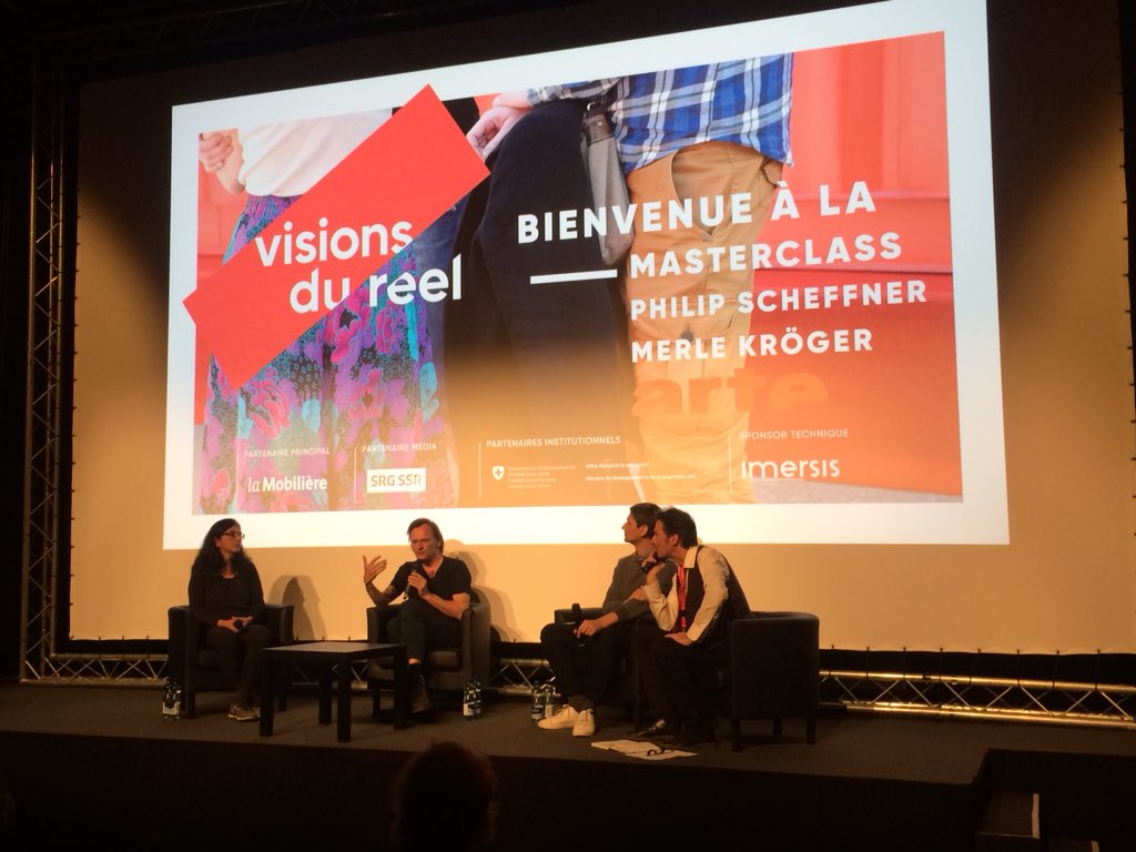 binelange's tweet photo. Very inspriring Masterclass with Philip Scheffner and Merle Kröger @visionsdureel @ARTEfr @ARTEde https://t.co/Ak0gqtm353