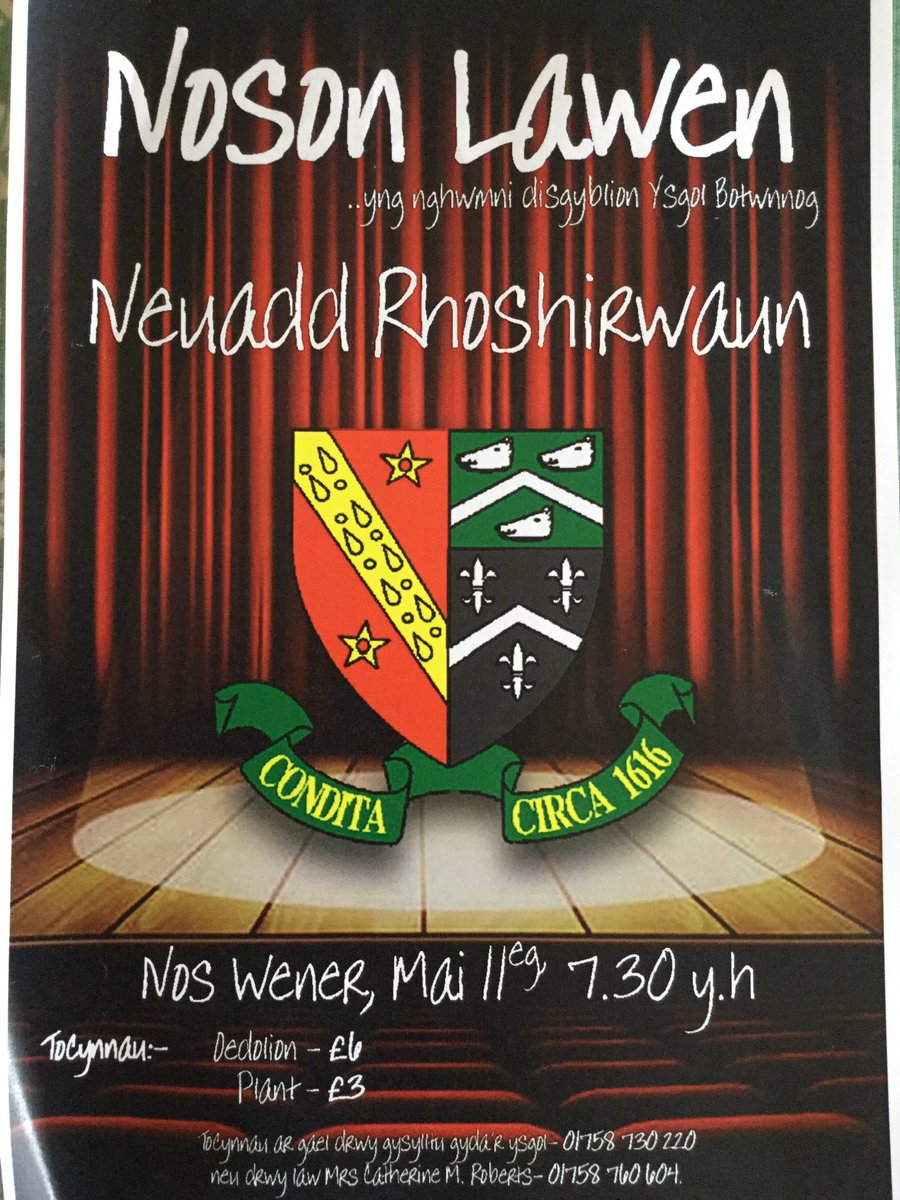 Dewch i fwynhau noson o adloniant gyda Cwmni Noson Lawen yr ysgol. #siarteriaith #ardaith #nosongartrefol #dewchynllu