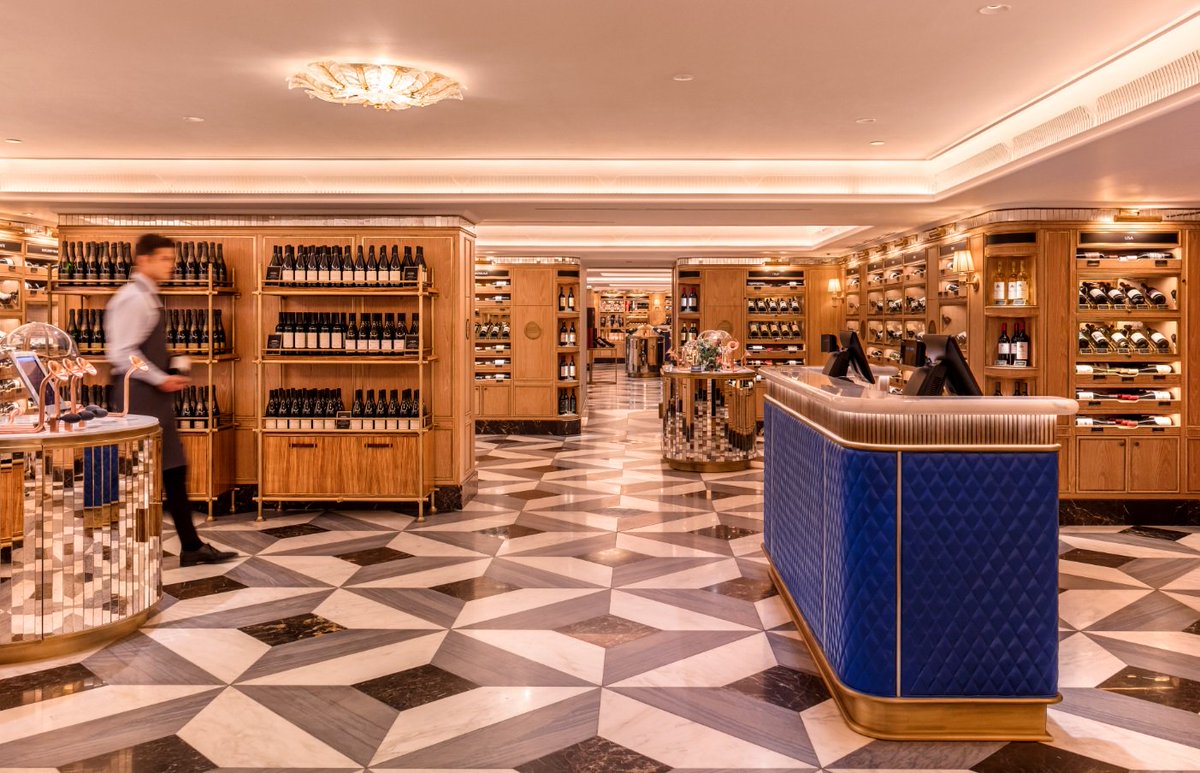 Now open: the Martin Brudnizki-designed Fine Wine &amp; Spirits Rooms at Harrods, offering bottle personalisation, bespoke cellar plans and the best in booze