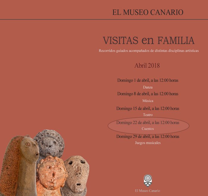 elmuseocanario's tweet image. Para celebrar el #DíadelLibro este domingo #VisitaEnFamila a #ElMuseoCanario con lectura de #cuentos bit.ly/2JakUrl