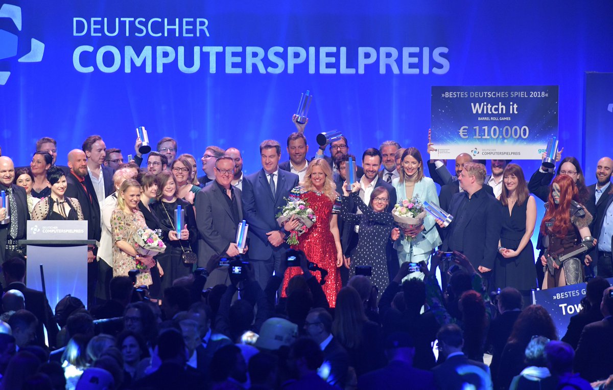 DerDCP's tweet photo. Was für ein toller Deutscher Computerspielpreis und eine gelungene Gala! Danke an alle, die dabei waren! Wer gern in Erinnerungen schwelgt, findet Bilder auf https://t.co/NZ8ojEDgwW https://t.co/A6DDkvMR60