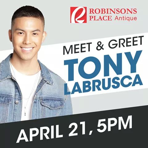 Tony_LiciousOfc's tweet photo. Catch Kapamilya Heartthrob @tonythesharky Live At Robinsons Place Antique On April 21, Saturday, 5pm! See You!

Present Php1,000.00 Worth Single or Accumulated Receipts To Get Seats At The Event Area. Plus 50 VIP Cardholders Can Get In For Free! https://t.co/vRtCF328hf