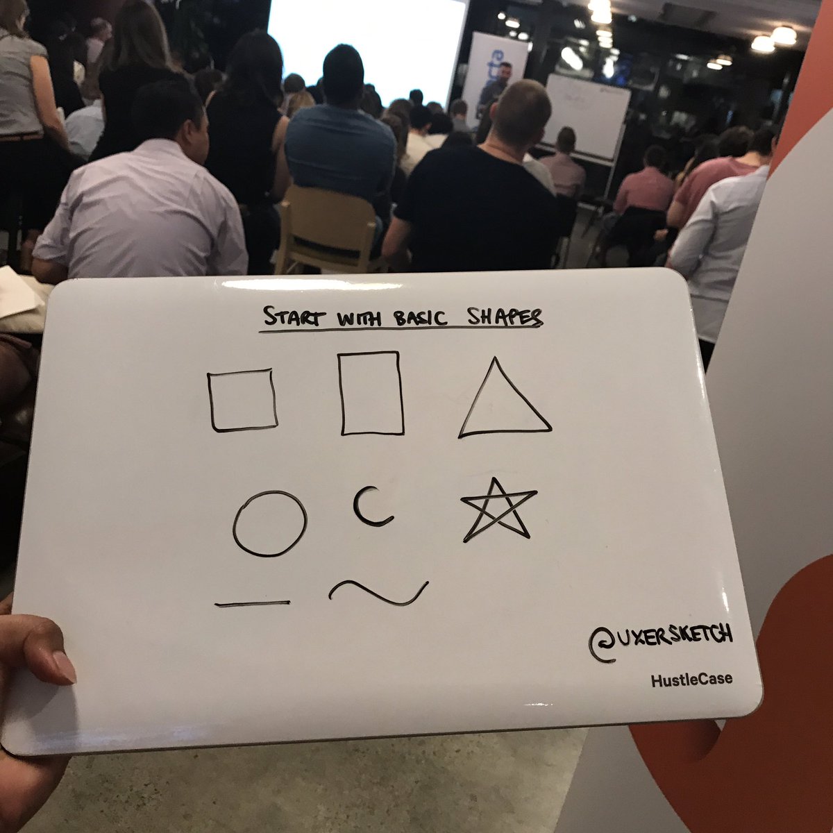 hustlecase's tweet photo. We love learning sketch techniques @preactaau! Get started with a whiteboard laptop case. Use 'preactasketch' for 10% off! #preactaUXhub https://t.co/nir6wPyMVV