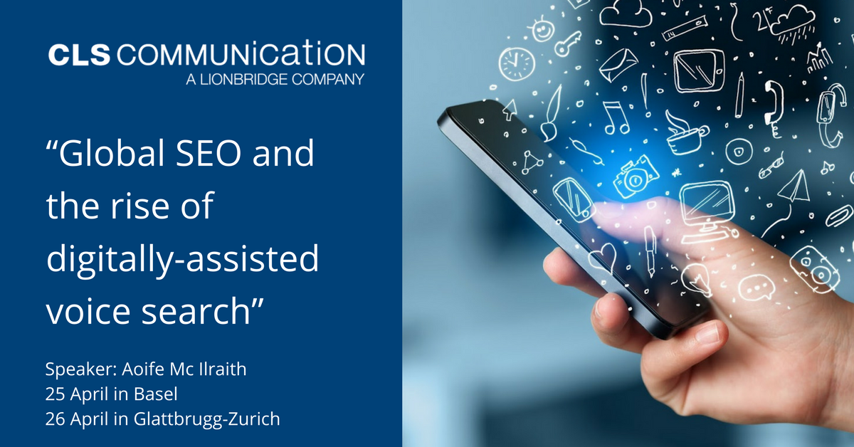 KatjaWilmsen's tweet photo. https://t.co/CFxzkB2D5u Sichern Sie sich einen der begehrten Plätze für den CLS After Work Talk in Basel und Zürich. In einer Woche geht es los. Wir freuen uns Aoife Mc Ilraith (@Aoifedublin), unsere Expertin für internationale #SEO, begrüßen zu dürfen. https://t.co/0W61qLHY2r