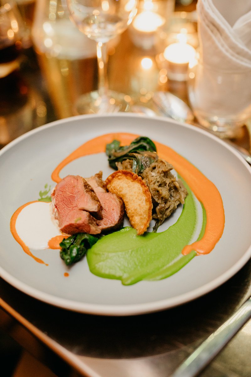 One of Zac's dishes from the weekend - spring lamb with baba ganoush. SO good. 
#supperclub