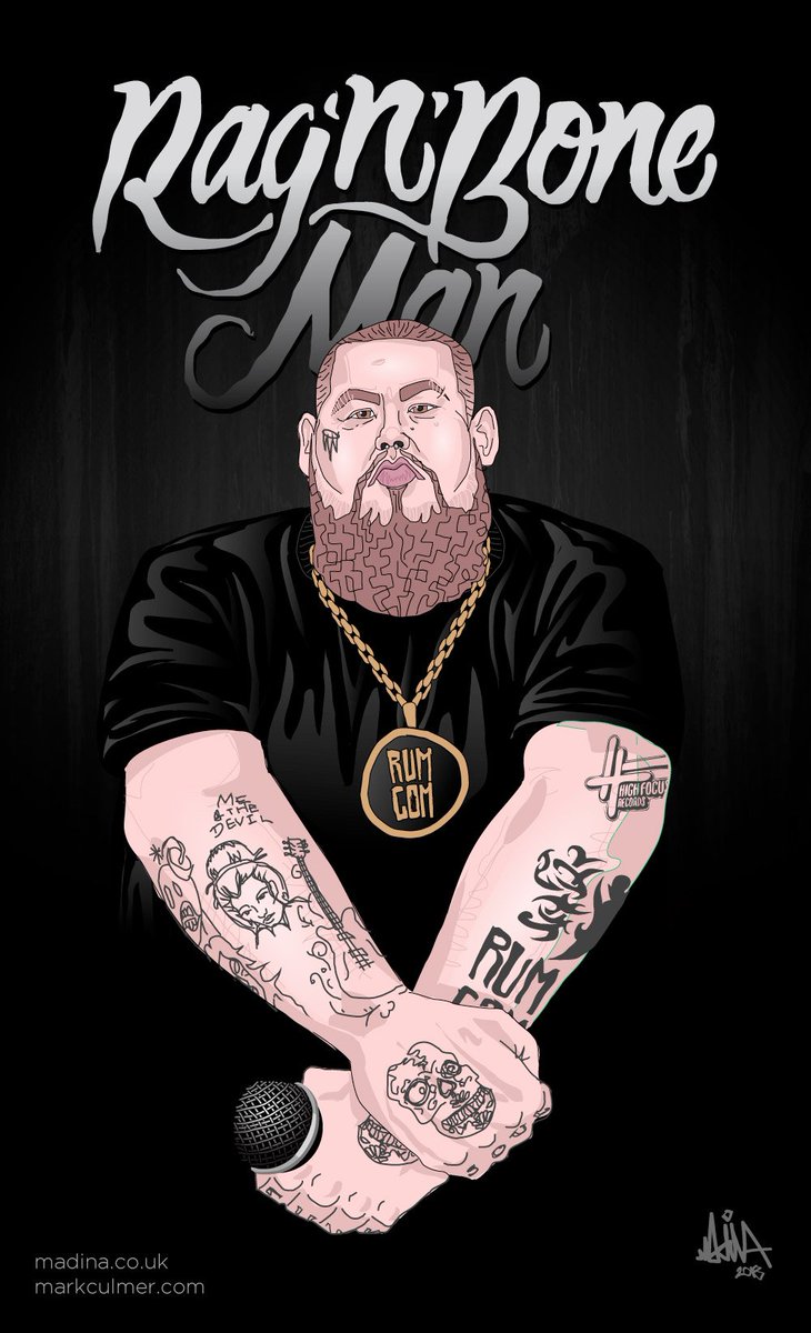 madina_design's tweet photo. Finally completed the @RagNBoneManUK #illustration... #Local #BluesTown #BoozeTown #Brighton #RumCom #AudioActive @rumcom @madina_design https://t.co/BMizvqSpxl