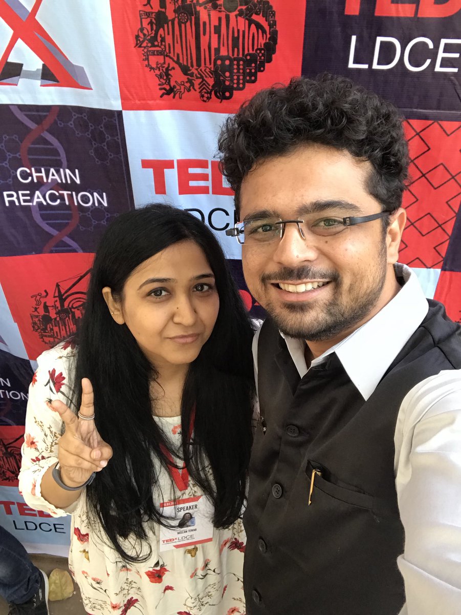 MadhishParikh's tweet photo. Meet @neelamtewar - So humble and doing her best to shape the globe. 

It was amazing to see you with a lot of inspiration at @TEDxLDCE !

#TED #TEDx #TEDxLDCE

@TEDTalks @TEDNews @TEDx

#NeelamTewar https://t.co/u4maz1D7Hr