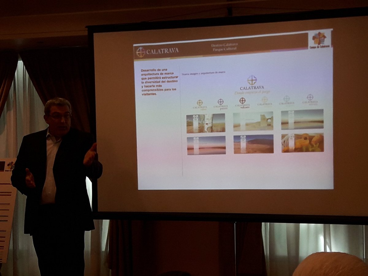 Calatravaparque's tweet photo. Reyes Avila: "Una nueva identidad corporativa t el Desarrollo de una arquitectura de marca que permita estructurar la diversidad del destino y hacerlo más comprensible para sus visitantes" https://t.co/XyfW8Vkl2o