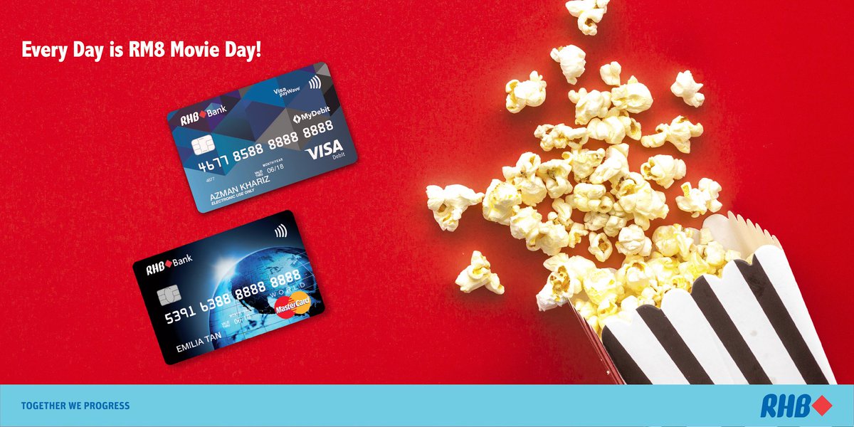 RHBGroup's tweet photo. Time to catch your favourite blockbusters at MBO for only RM8 with #RHBCards. Not yet an RHB Card holder? Apply for one today! https://t.co/BT4iYAeZVs
#TogetherWeProgress https://t.co/NUba7T5SHL