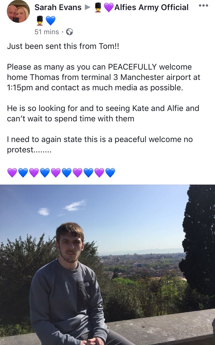 TinaRil32405919's tweet photo. ππ#SaveAlfieEvans #RELEASEALFIEEVANS #FitToFlyFitToTry #AlfieArmy #thereisonlyonealfieevans #GOODLUCKALFIEEVANSππ https://t.co/EwLWNjRpNM