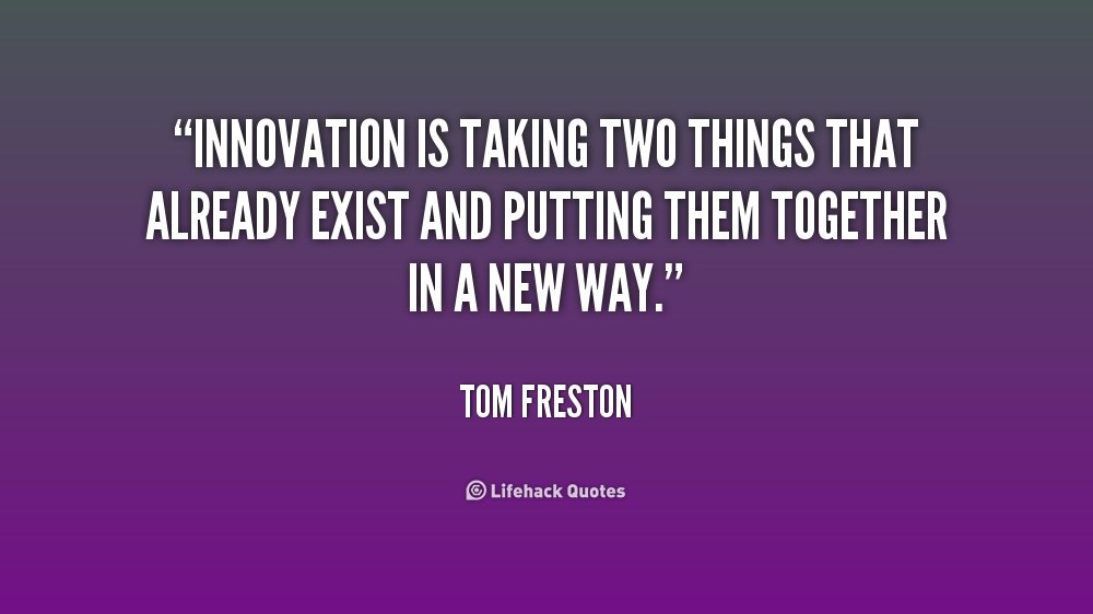 Bativerse's tweet photo. Innovation is taking two things that already exist and putting them together in a new way - TOM FRESTON #innovation #Mindshift #ThursdayThoughts https://t.co/1EwuGi0Z65